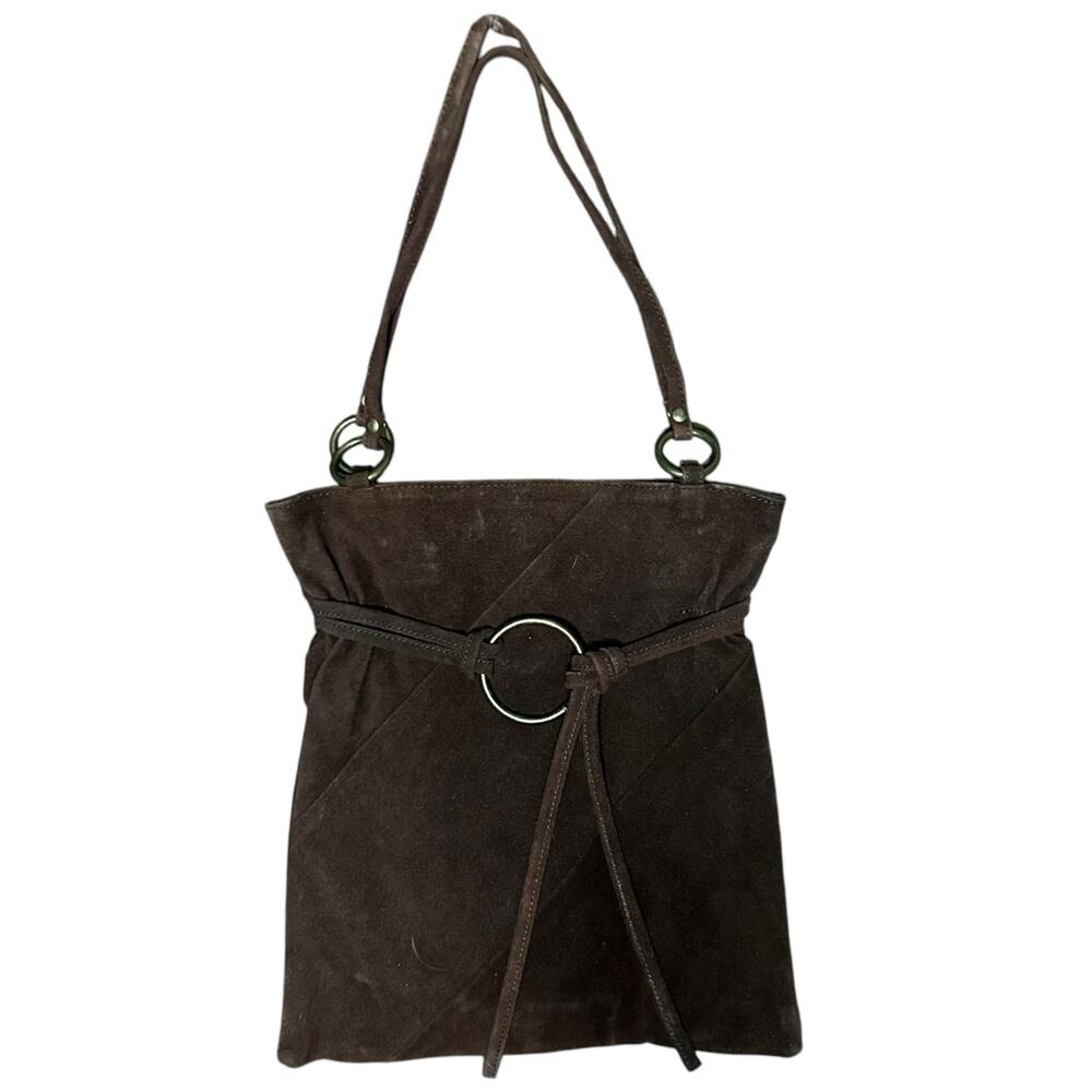 Vintage Brown Suede Purse